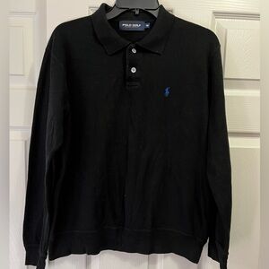 Ralph Lauren Polo Golf Men's Black Collared Sweatshirt